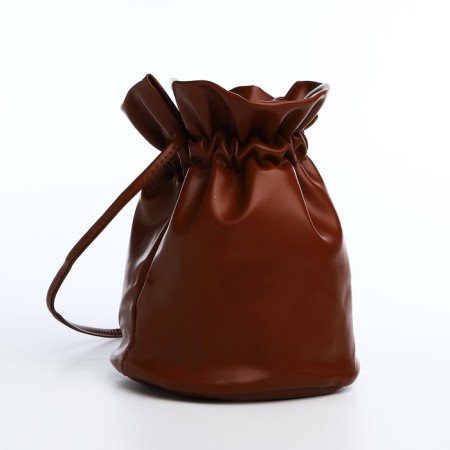Puff bag, brown color-1