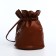 Puff bag, brown color