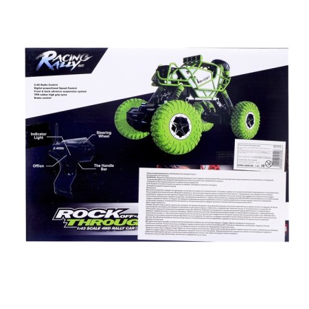 Radio-controlled jeep-trial machine, 4WD, operates on the battery-7