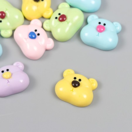 Decor for creativity Plastic "Muzzle Hamster" MIX 1.8x2.1 cm-1