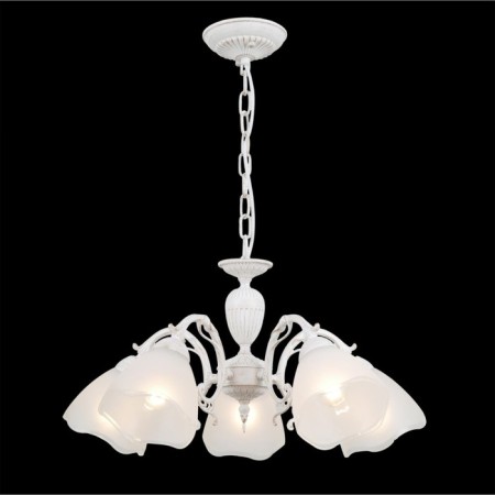 Suspended chandelier Citilux "Latur" CL413250, 36x33 cm, 5x75W, e27, white color-1