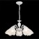 Suspended chandelier Citilux "Latur" CL413250, 36x33 cm, 5x75W, e27, white color