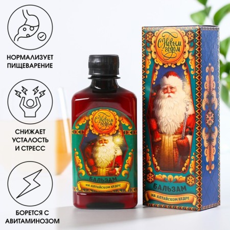 Balm -free balm on the Altai cedar Happy New Year, 250 ml.