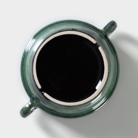 Porcelain broth Verde Notte, 300 ml, d = 11.5 cm, green color-5