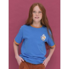 T -shirt for girls, height 122 cm, jeans color