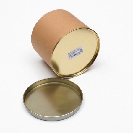 Tubus 120x100 mm (80 mm inner height), cardboard, metal cover-2