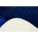 Bacchetta bath rug "Alberta", 55x55 cm, blue color
