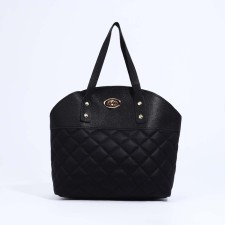 Bag Tout on fasteners, black color