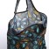 Household bag without fastening, black color/multi -colored