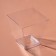 The form of the plastic disposable for the buffet "Square", 200 ml, transparent, 15 pcs/units.