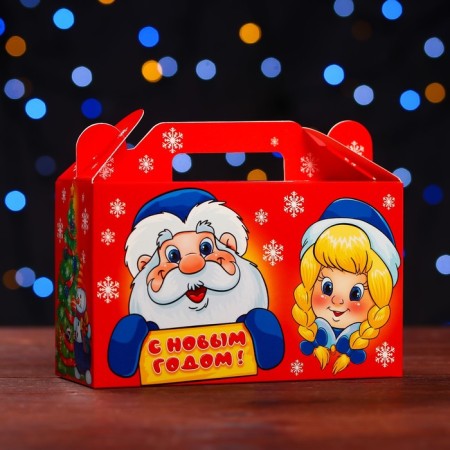 Gift box "Dedushkino Happiness", small gift 17.5 x 7 x 10.5 cm