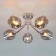 MARCI chandelier, 5x40W E27, chromium color