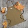 Apron Ethel Kitchen 60x70 cm, green color, 100% cotton, sarzha 220 g/m2