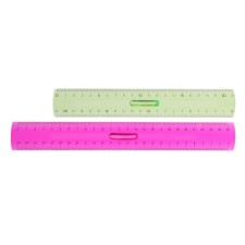 Set of lines 2 pcs. Calligrata 20/25 cm, with a holder, transparent, colored
