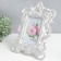 Photo frame plastic 10x15 cm "Royal lush leaves" silver 28x20.5 cm