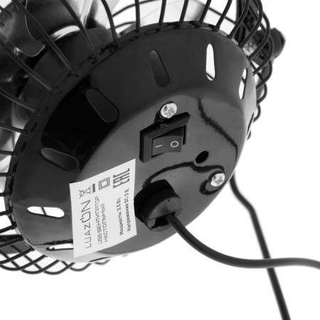 Fan Luazon LOF-05, desktop, 2.5 W, 12 cm, metal, black-5