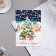 Mail card "Happy New Year!" Christmas tree, 11x15.5 cm
