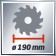 Circular saw Einhell TC-CS 1400, 1400 W, 5200 rpm, 190x30 mm, 45/66 mm