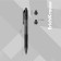 Automatic gel handle Erichkrause Smart-Gel, black rod