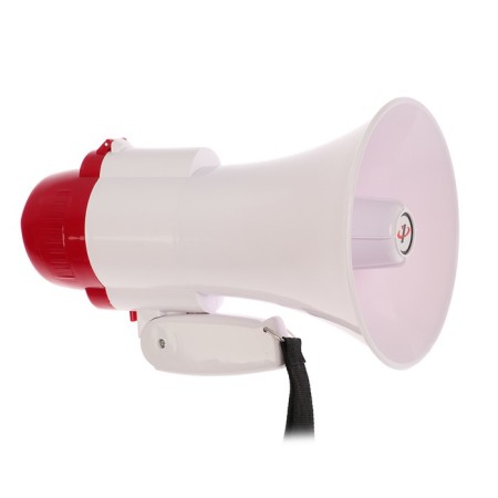 Megaphone manual RAD-01, 15 W, range up to 200 m, recording 10 sec, 3 modes white-2
