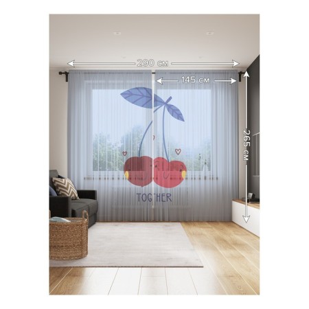 Photo "Vishinki together", size 145x265 cm, 2 pcs-1