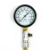 A compressometer for gasoline engines with 2 adapters in the case