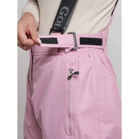 Semi -combinezone ski insulated female winter, size 42, pink color-12