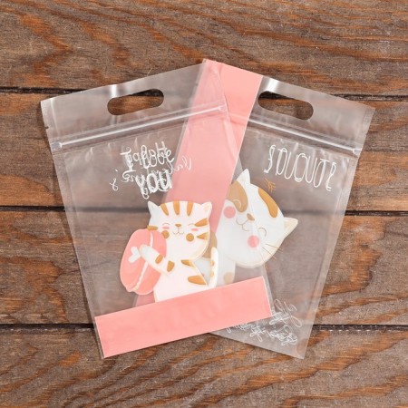 Gift package, with zip-lock fastener, 15*23cm