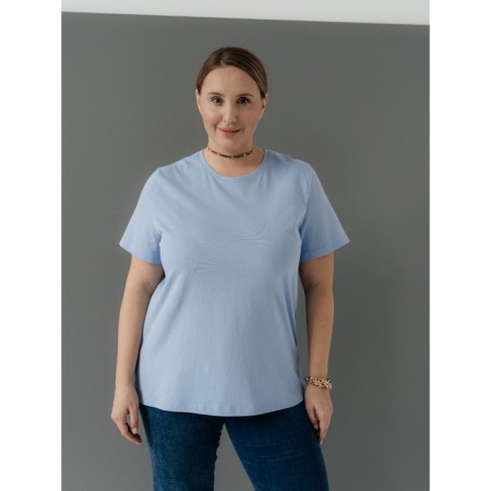 Women's T -shirt Bene, size 56, blue color