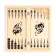 Board game 2 in 1 "Wolf": backgammon, checkers, board 40 x 40 cm