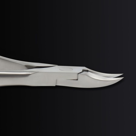 Pedicure nippers "Premium", hidden spring, curved handle, 12.5 cm, blade length - 17 mm, silver color-10