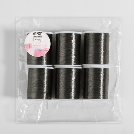 Metallized thread, 91 ± 1 m, color gray-2