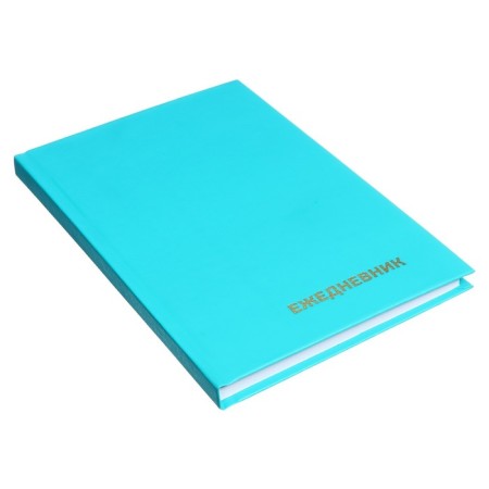 Diary of a low -up a5 128 sheets, a boumvinyl cover, turquoise-1