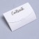 Envenue for certificate with embossing, white, 10.5 x 7
