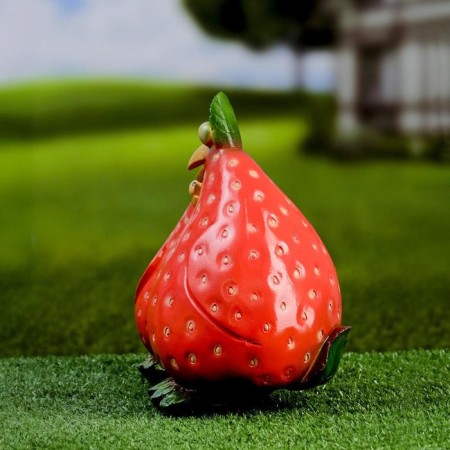Garden figure "Strawberry chickens" 22x12cm-1
