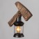 Sconces "retro hammer" E27 40W black 18x40 cm