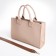 Female bag Textura, tout, medium size, beige color