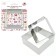 Set of culinary forms "Square", 8x8x4 + 10x10x4 cm