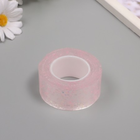 Adhesive nano-tone decorative silicone "Shine. Pink" 3 cm, dl. 3 m 6.8x6.8x3 cm-2