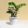 Flower pot, d = 30 cm, 7.5 l, plastic, white