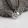 Piece on the cord "Heart" angel, color black silver on a black lace, 45 cm