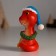 Souvenir Polystone "Snake Red in a blue hat and New Year's wreath" 5x4x8.5 cm