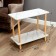 Coffee table, tree, 60x30x53 cm, white