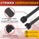 Clot of nylon tundra Krep, for screed, 2.5x150 mm, black, in packaging 100 pcs.