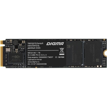 SSD Digma PCIE 3.0 X4 1TB DGSM3001TM23T MEGA M2 M2 2280-1