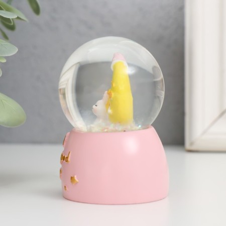 Souvenir Polystone Water Ball Light "Bunny for the month" MIX 4x4x6.7 cm-6