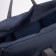 The bag is road, folding, lightning department, suitcase holder, outer pocket, blue color