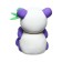 Figure eraser "Panda with bamboo", mix