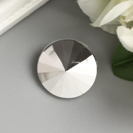 Decor for creativity Plastic "Rhinesta Diamond. Transparent" set of 10 pcs 2.5x2.5 cm-3