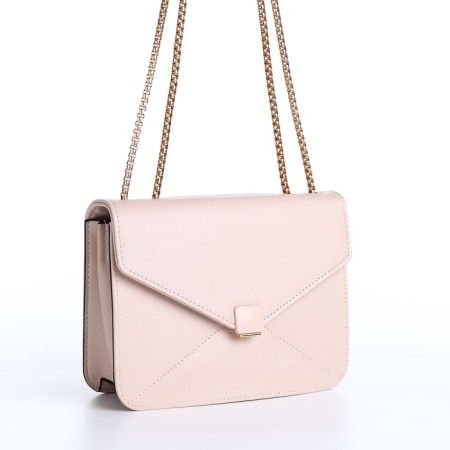 Women's bag on a magnet, small size, beige color-3